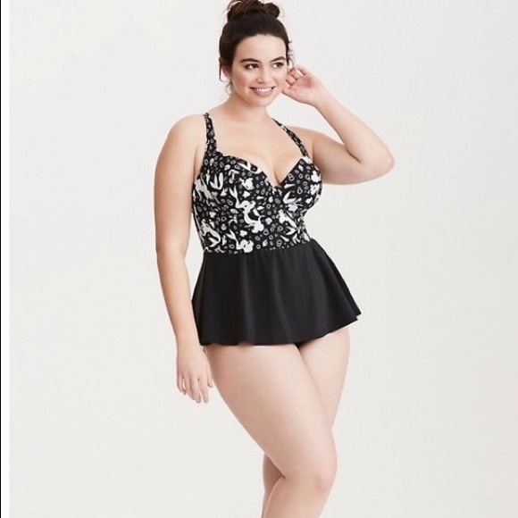torrid Other - Torrid Disney Little Mermaid Peplum Underwire Skirted Swimsuit Swim Suit 4 26 4X